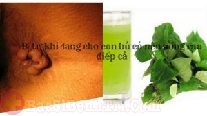 Bị trĩ khi đang cho con bú có nên uống rau diếp cá