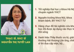 Thông tin về Thạc sĩ, bác sĩ Nguyễn Thị Tuyết Lan chữa bệnh trĩ