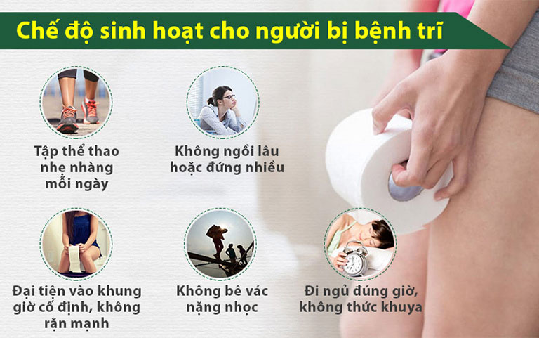 Chế độ sinh hoạt cho người bị trĩ