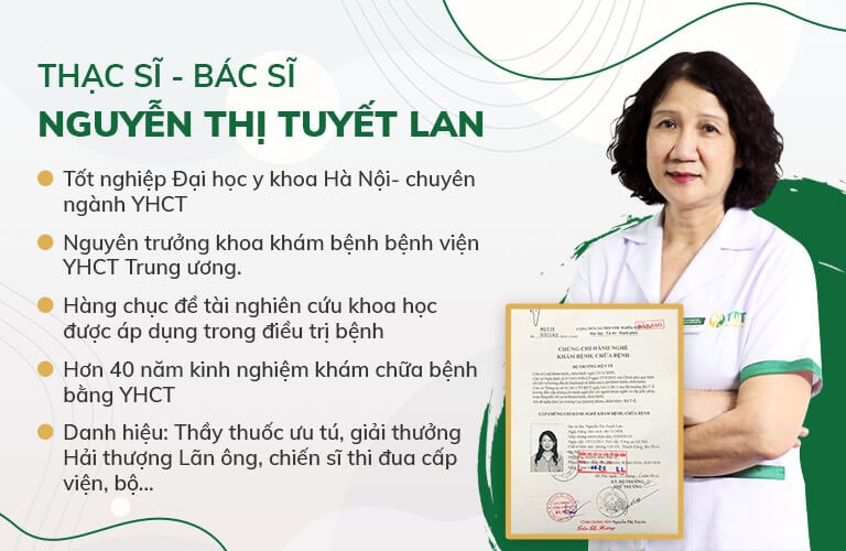 Thạc sĩ Bác sĩ Tuyết Lan - GĐ Chuyên môn Trung tâm Thuốc dân tộc
